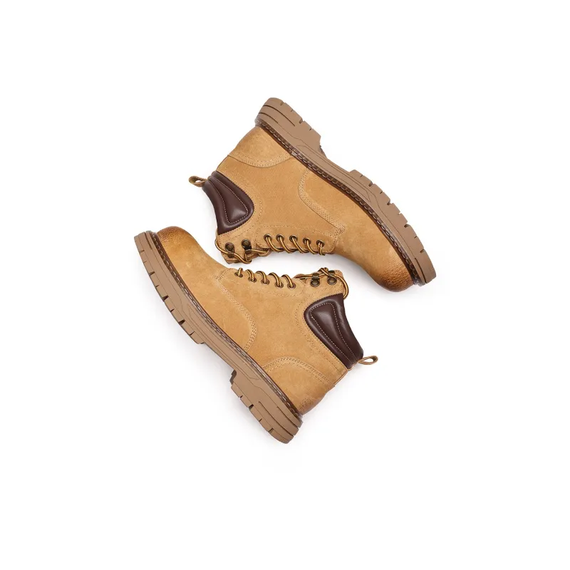 FAPAI Martin Boots Men Brown Yellow/Khaki-3