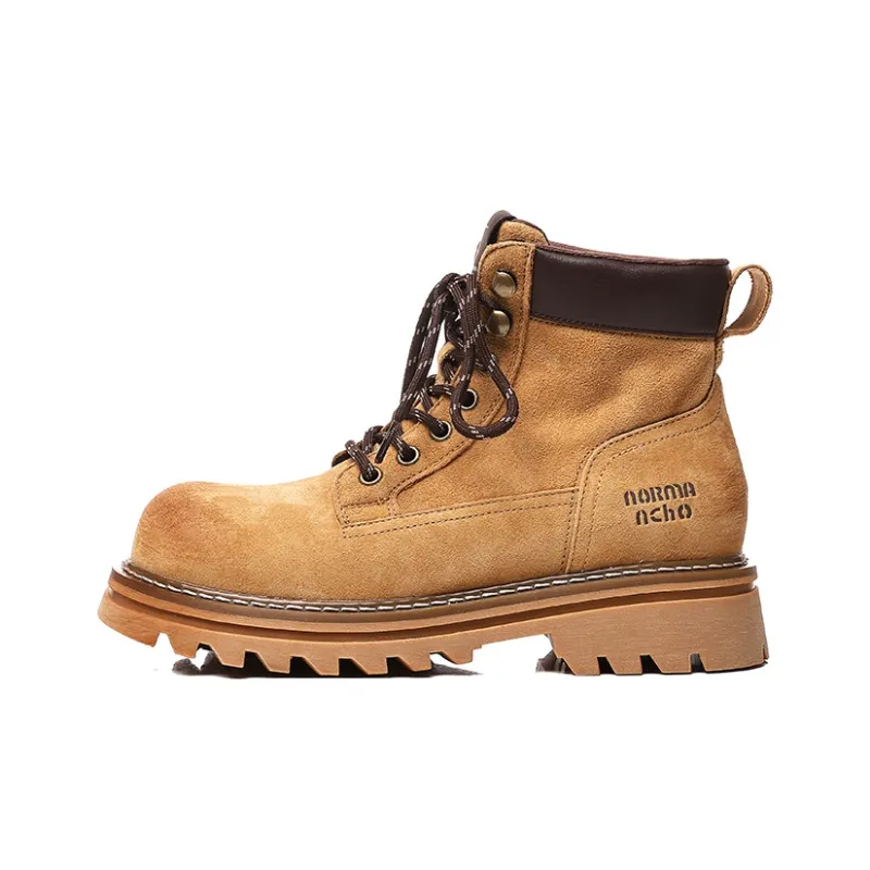 POOQ Martin Boots Women's Yellow/Brown/Pink-4