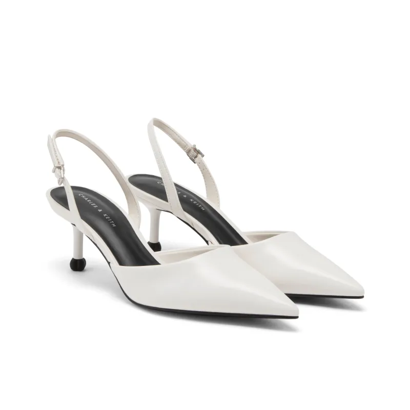 CHARLES&KEITH High Heels Women's White/Purple, Purple/Black-1