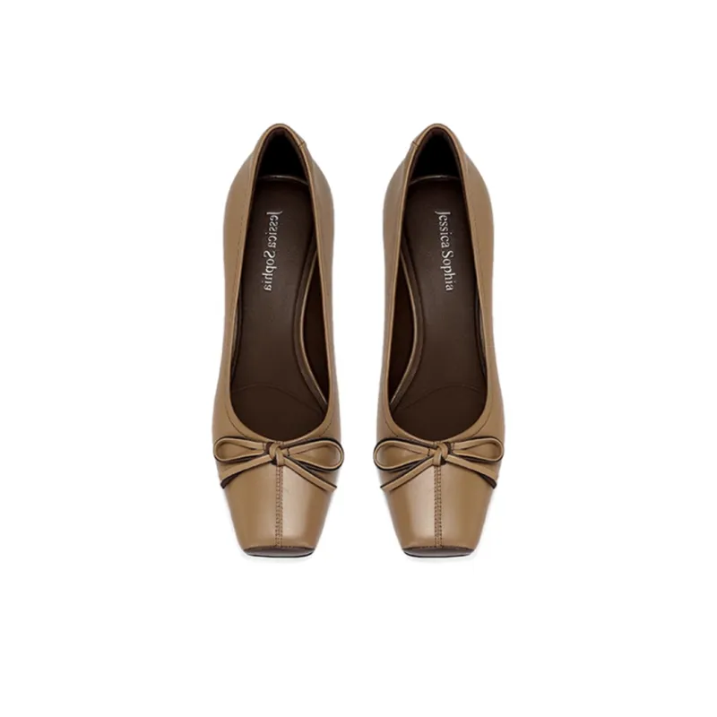 JESSICA SOPHIA Chunky Heel High Heels 3.5cm Women's-8