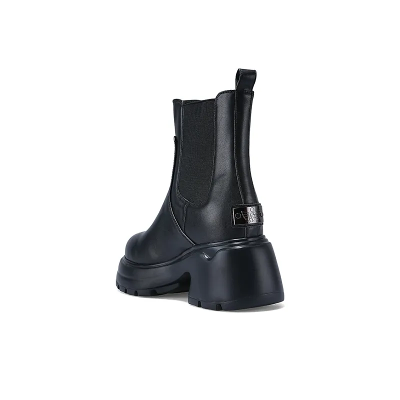 IiJin Short Chelsea Boots Women's Black-4