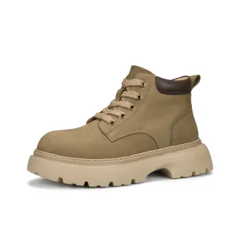 LINSEN Martin Boots Men Khaki/Black