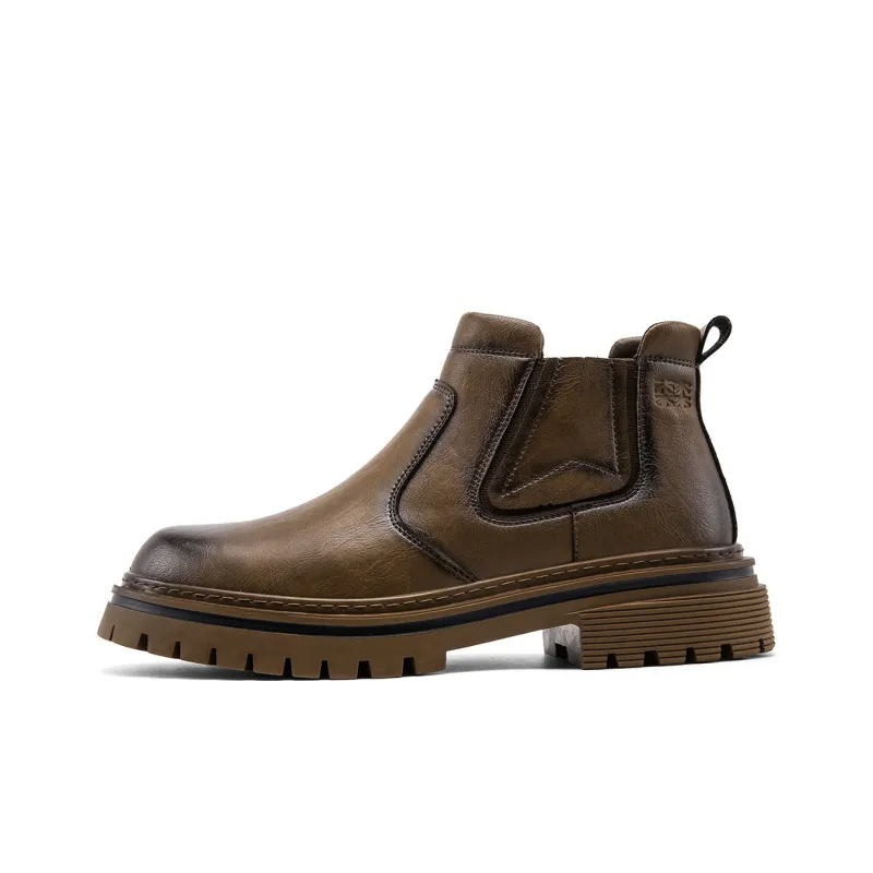 Mulinsen Ankle Boots Men Black/Brown-4
