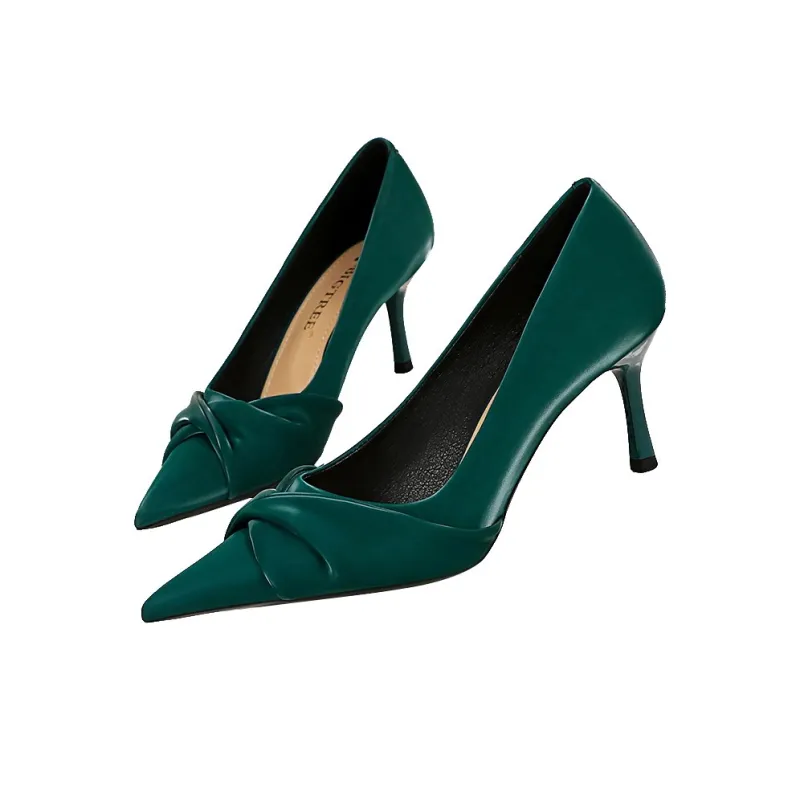 QITUMAUL Slim Heel High Heels Women's-5