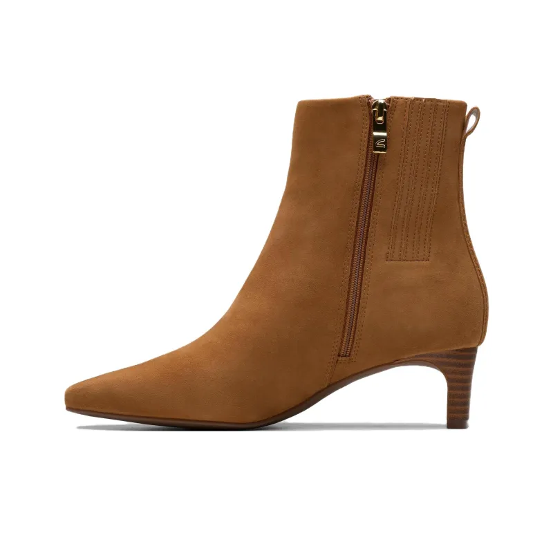 Clarks Edina Up Ankle Boots Women's Brown-2