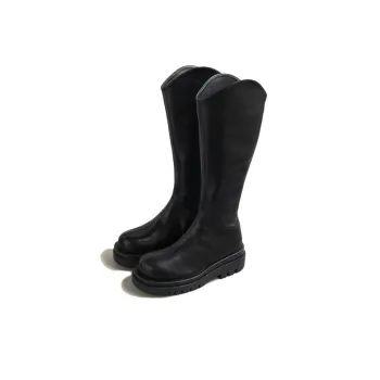 DOLIN COLLECTION Knee-high Boots 5cm Women's Black Fleece-Lined