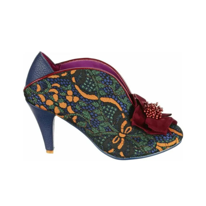 IRREGULAR CHOICE Moonlit Serenade Slim Heel High Heels 8cm Women's Turquoise-1