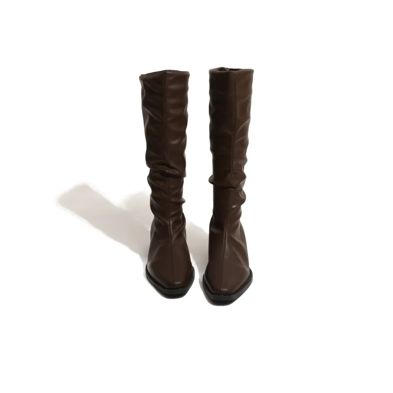 LXVB Slouch Boots Knee-high Boots 3cm Women's-24