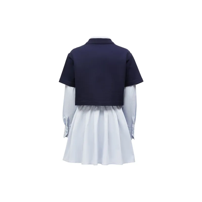 ONLY Long-Sleeved Dresses Women's Nine Masters Blue-1
