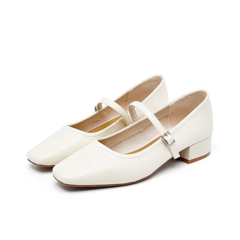 HLA Block Heel High Heels 3cm Women's-1