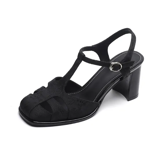 FIRS Chunky Heel High Heels 6.5cm Women's-1