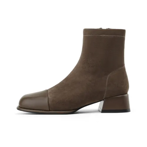 JOSINY Ankle Boots Women's Gray Green