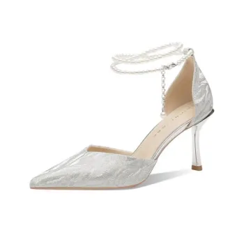 RoseDoris Slim Heel High Heels 8cm Women's Silver
