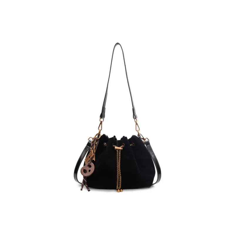 Yalu PU Suede Material Shoulder Bag Regular Women's Multicolor-8