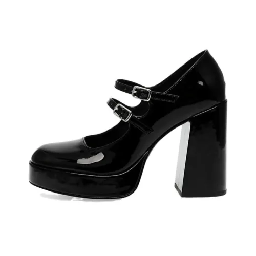 STEVE MADDEN Chunky Heel High Heels 10.5cm Women's