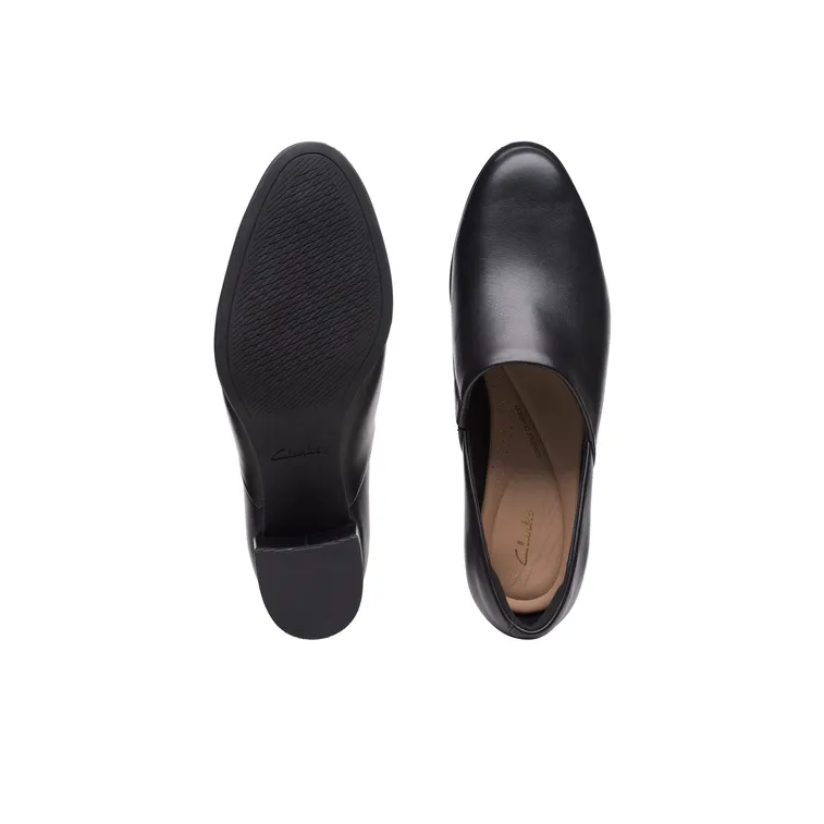 Clarks Frewa Series Chunky Heel High Heels Women's Black-2