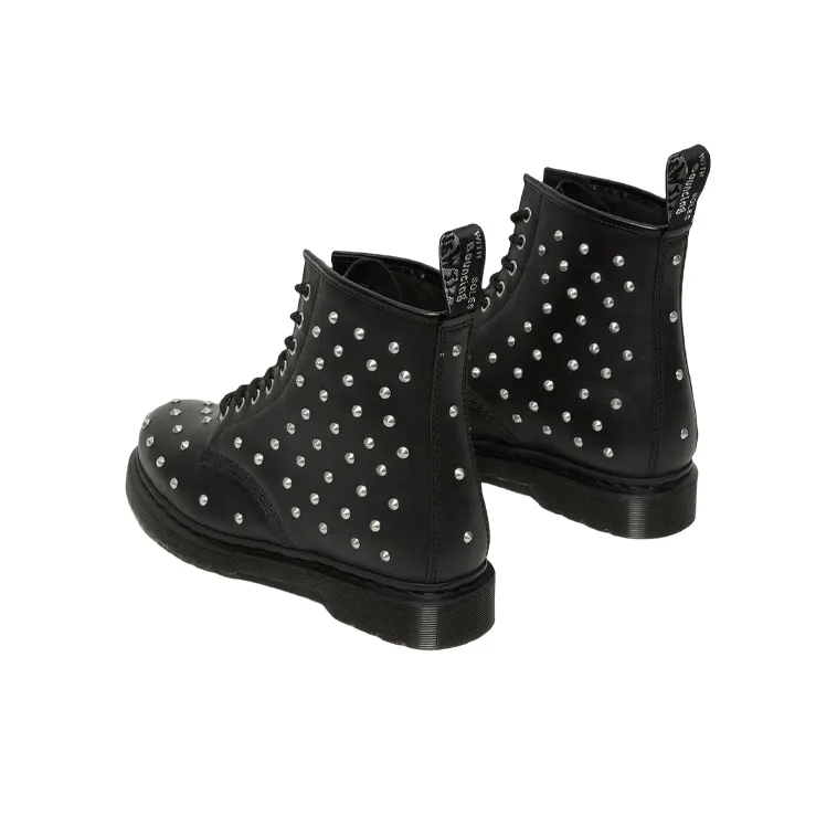 Dr. Martens 1460 Stud Wanama Leather Lace Up Boots 'Black' Women's-2