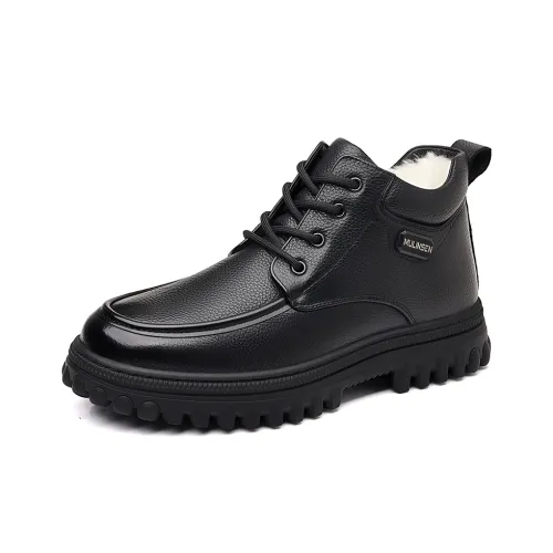 Mulinsen Short Snow boots Men's Black