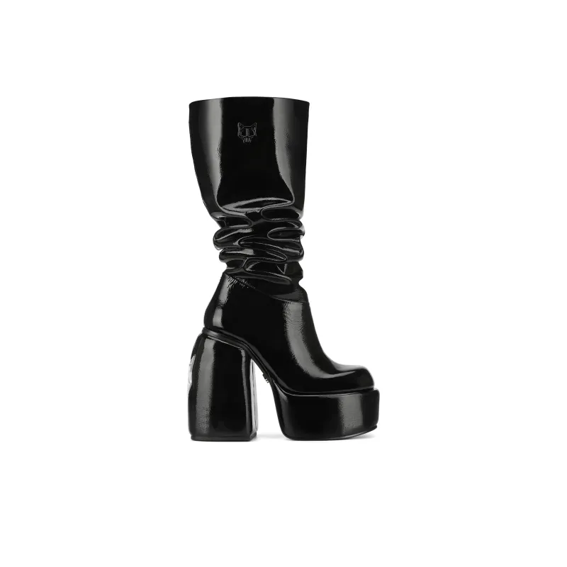 Naked Wolfe Space Knee-high Boots 13.5cm Women's Black-1