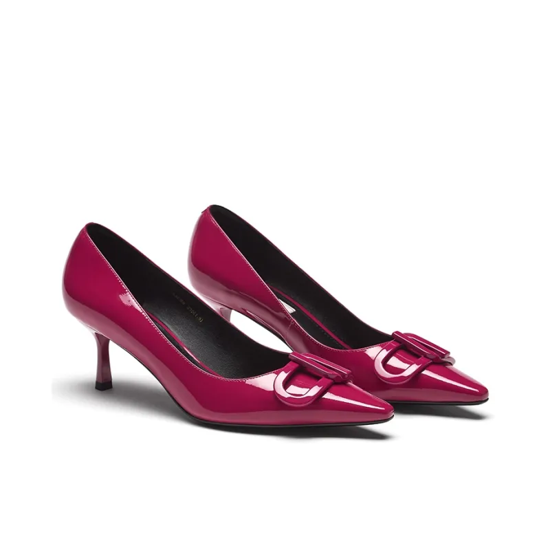 73Hours Double sided Charm Series Slim Heel High Heels 6.5cm Women's-2