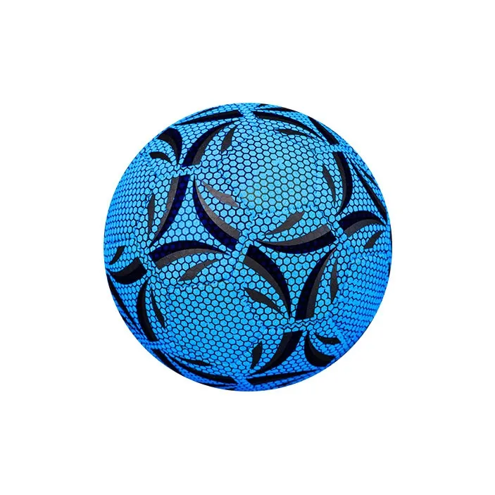SIPAKESPORT Size 4 5 Size Soccer PU Machine Stitched Soccer Ball Unisex Glow In The Dark Blue-2
