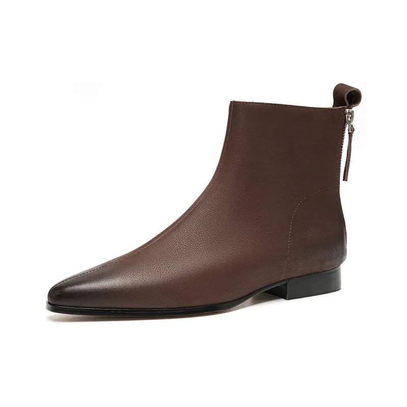 EBLAN Ankle Boots Women's Brown-1