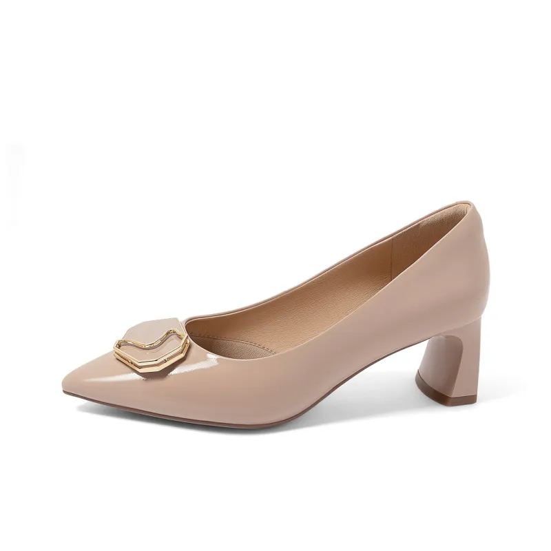 COMELY Chunky Heel High Heels 5.5cm Women's-1