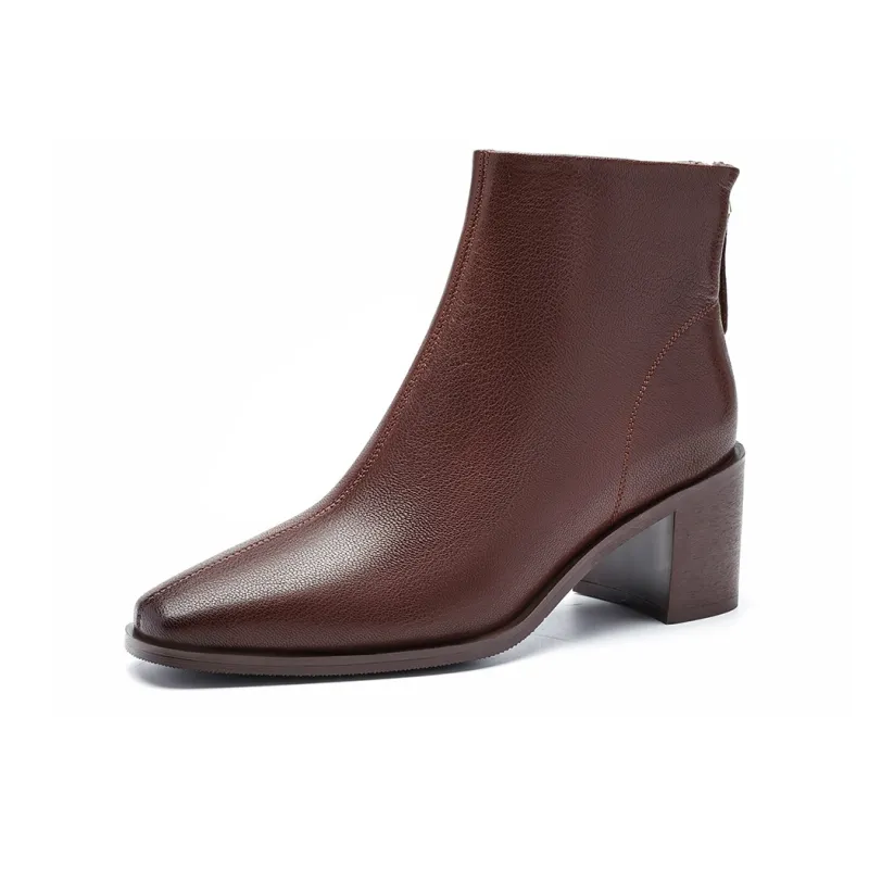 EBLAN Ankle Boots Women's Brown-1