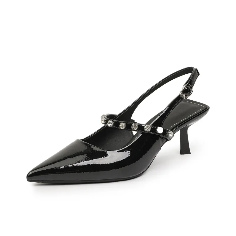 YAFEI XUANYU Slim Heel High Heels 6cm Women's White-5