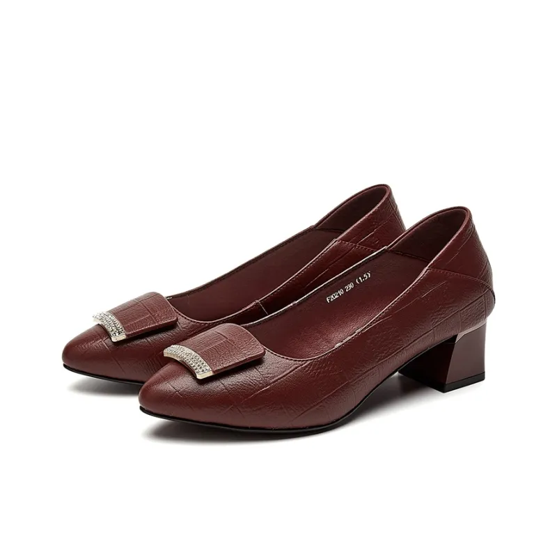 Rich birds High Heels Women's Black/Burgundy-7