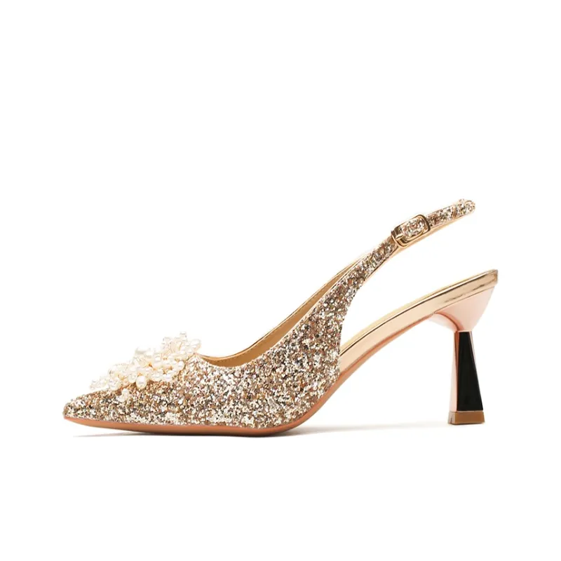 Ainer cat Chunky Heel High Heels 7.5cm Women's-5