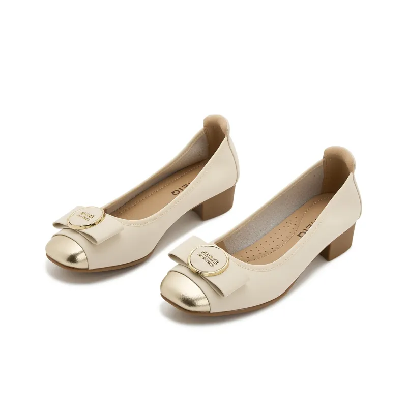 GEMEIQ Block Heel High Heels 3cm Women's-2