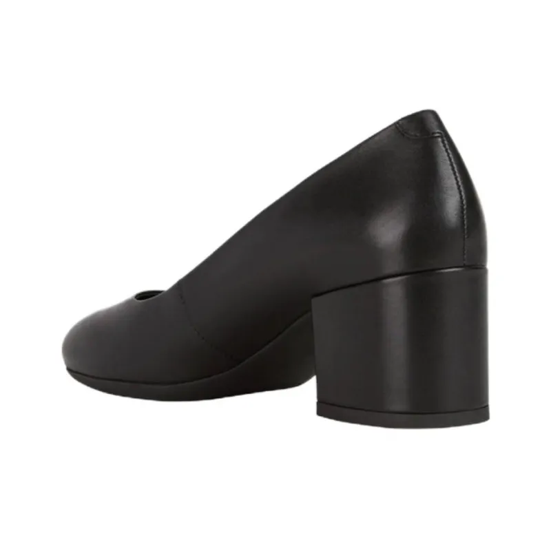 GEOX Chunky Heel High Heels 6cm Women's Black-4