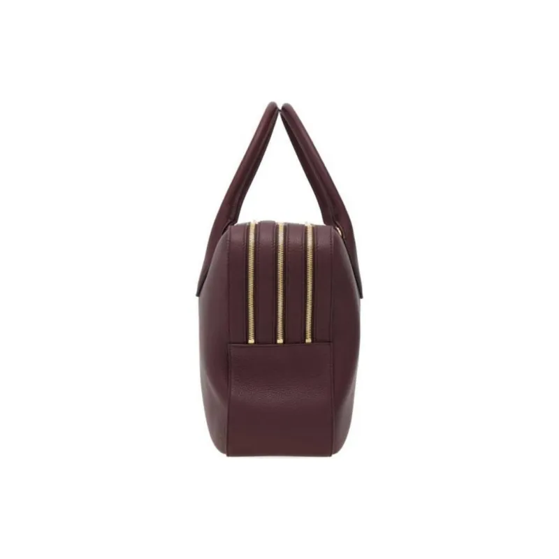 FERRAGAMO Calfskin Shoulder Bag Crossbody Bag Handbag Medium Size Women's Burgundy-1
