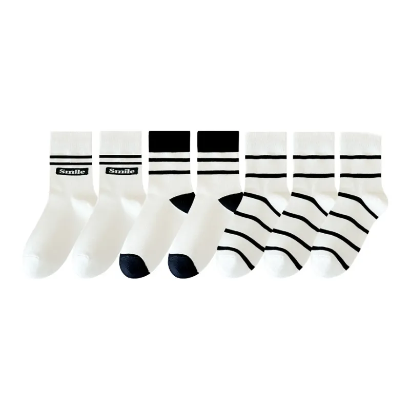 Lan Miao Mid Calf Socks Women's 7 Pack-7
