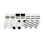 2 White Smile+2 White Double Stripe+3 White Pinstripe