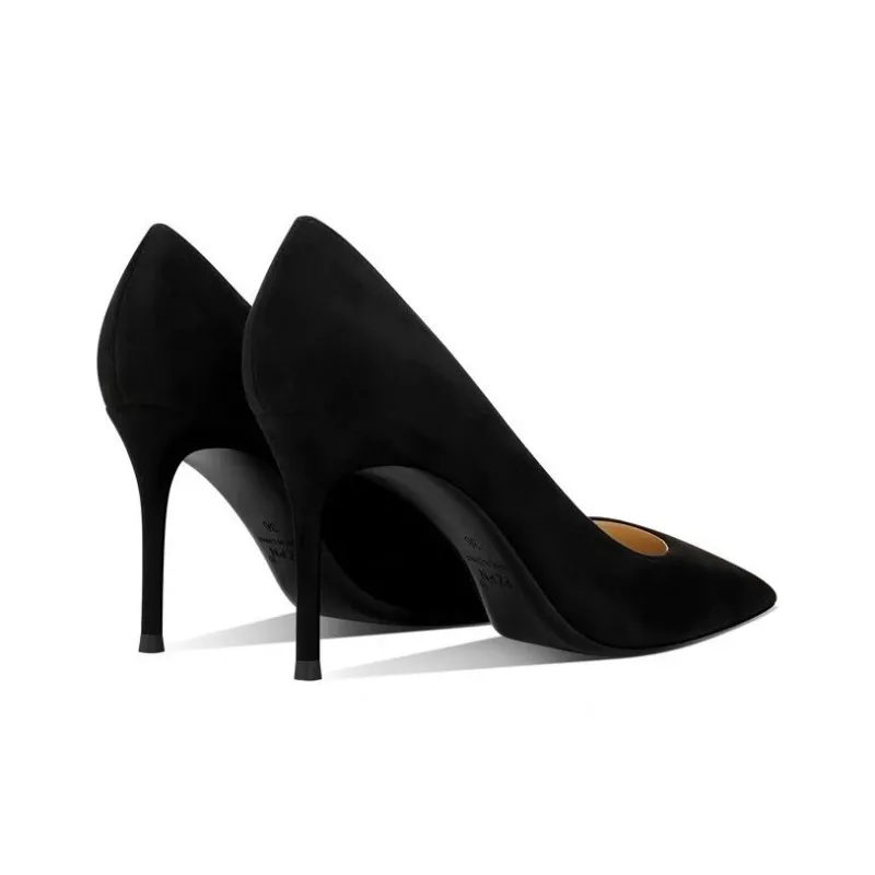 RoseDoris Slim Heel High Heels 8cm Women's Black-3