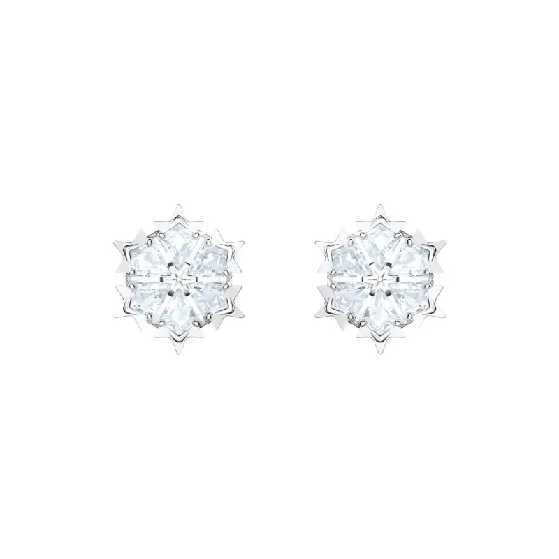 Swarovski Artificial Crystal Earrings Women's White-0