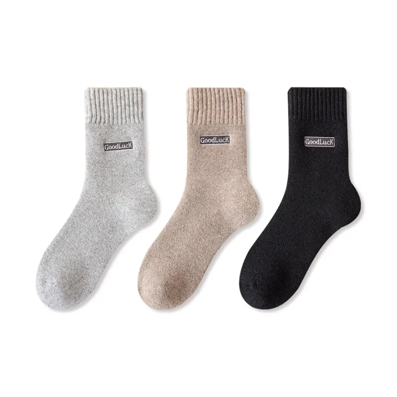 JIAZINI Mid Calf Socks Men's 3 Pack-18