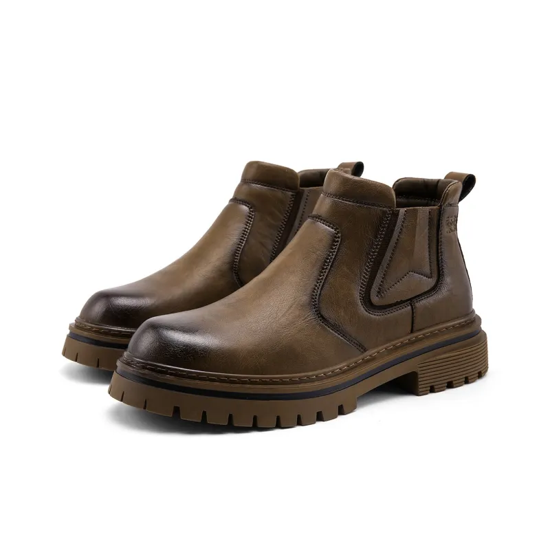 Mulinsen Ankle Boots Men Black/Brown-5