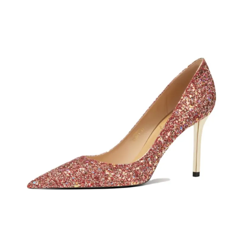 Zubumei Slim Heel High Heels 8cm Women's-6