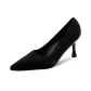 718 Black Leather Upper (7CM)