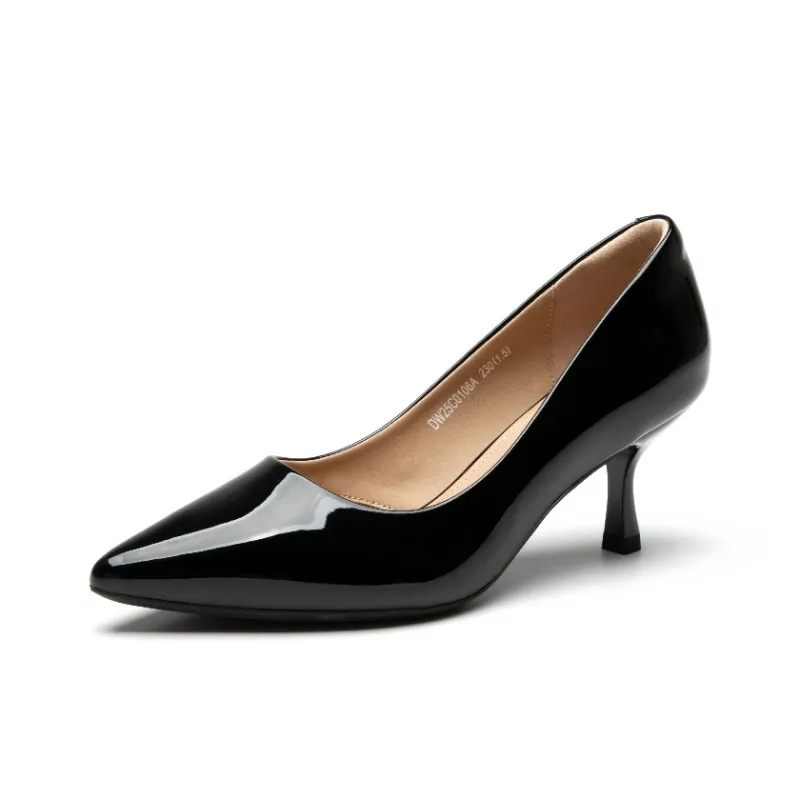 DUSTO Flared Heel High Heels 6.5cm Women's-1