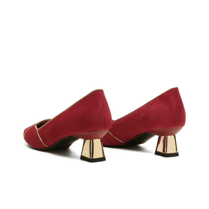 VEDULLAR Chunky Heel High Heels 3.5cm Women's-7