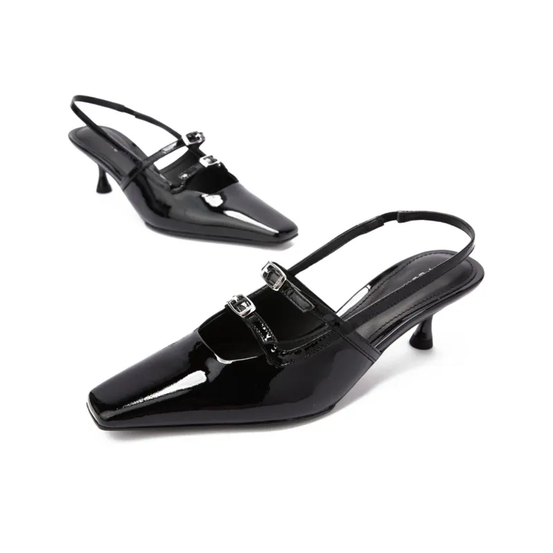 PEDRO Women's Interstellar Series Slim Heel High Heels 5cm Women's Black-1