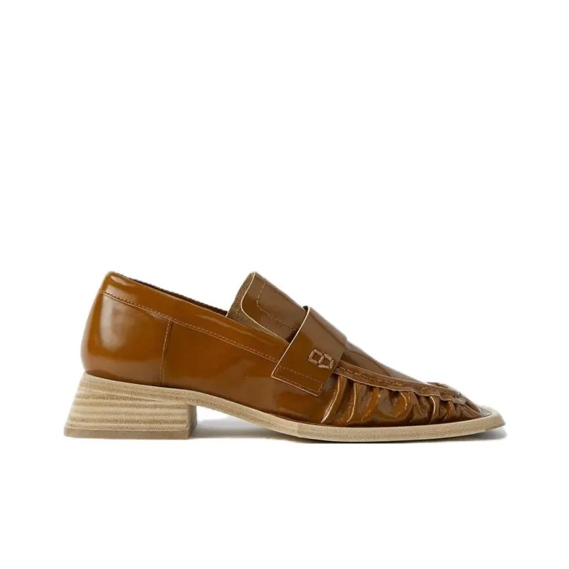 MIISTA Loafers 3cm Women's Brown-1