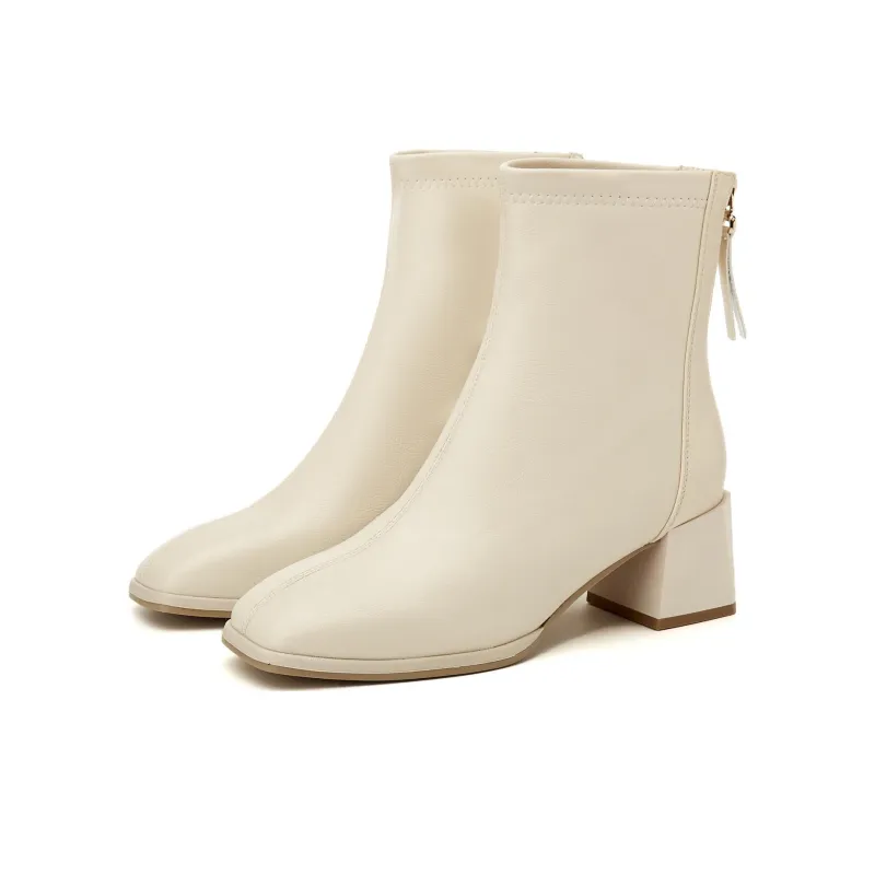 DAPHNE Ankle Boots Women's Black/Beige-7