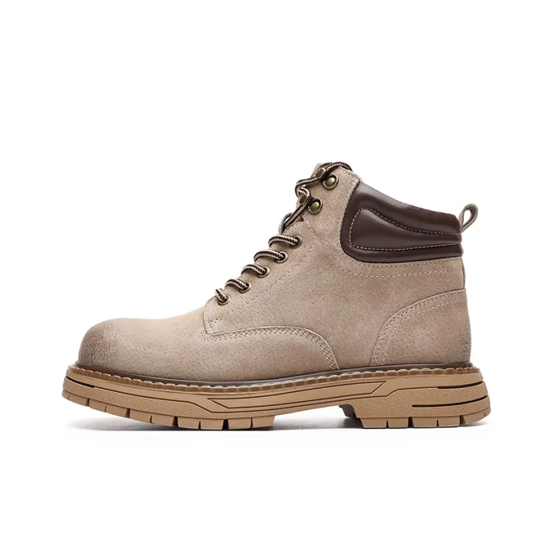 FAPAI Martin Boots Men Brown Yellow/Khaki-4