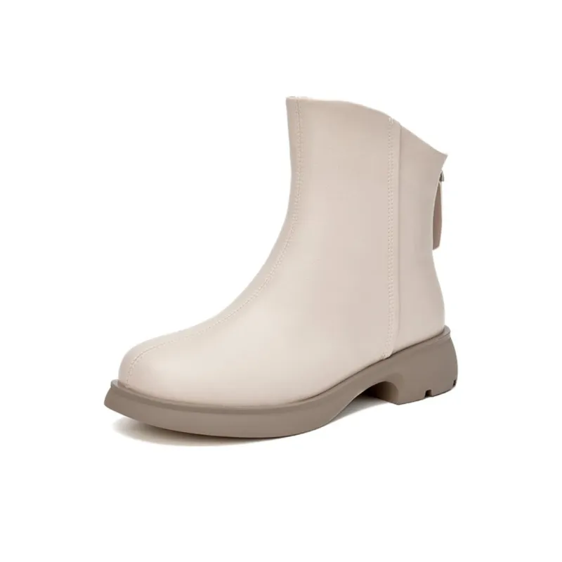 DUSTO Ankle Boots Women's Beige/Black/Coffee-6