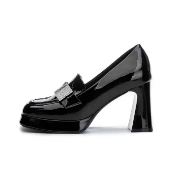 POOQ Chunky Heel High Heels Women's